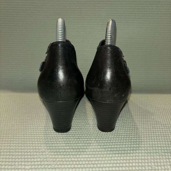 Mephisto Leather Air Relax Slip-On Bootie Women’s Size 6.5 Black - Picture 3 of 11